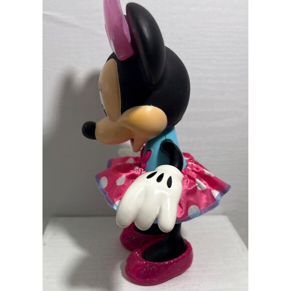 Disney Minnie Mouse Glitz An Glam Singing Doll 9.5" Tall Needs Batteries - Picture 5 of 7